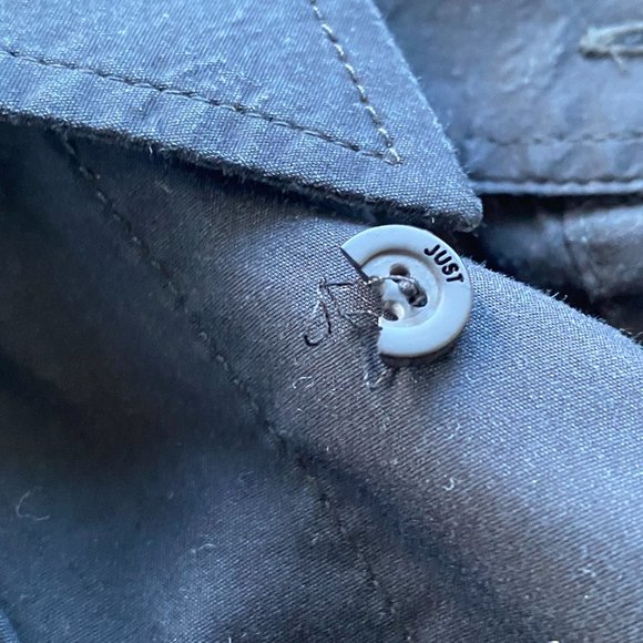 JUST CAVALLI BLACK DRESS SHIRT W/ ZEBRA DETAIL 🦓 - Picture 3 of 4